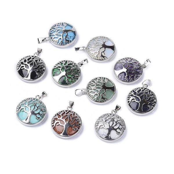 pendant necklaces beadthoven tree of life charms pendants mixed natural gemstone platinum round healing energy stone crystal chakra f amzah, Silver
pendant necklaces beadthoven tree of life charms pendants mixed natural gemstone platinum round healing energy stone crystal chakra f amzah, Silver