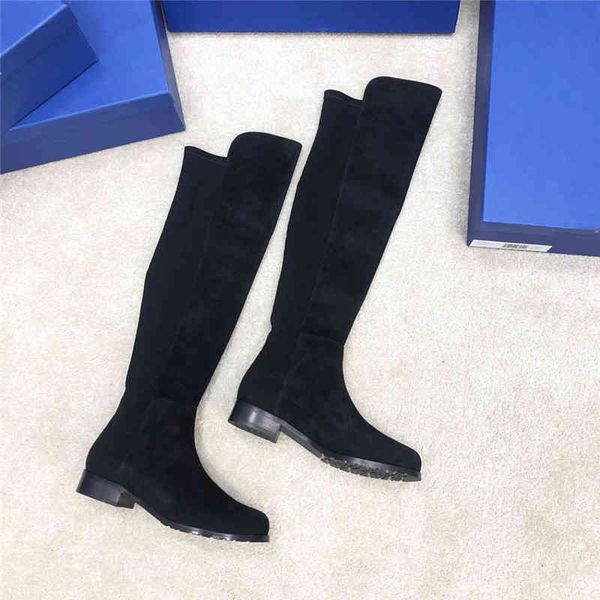 boots sw high version 5050 knee boots women flat bottomed thick heels leather elastic, Black
boots sw high version 5050 knee boots women flat bottomed thick heels leather elastic, Black