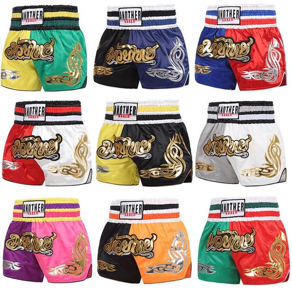 men's shorts muay thai boxing mma embroidery sports fitness fighting kickboxing short pants sanda arts boxeo men women childmen's, White;black
men's shorts muay thai boxing mma embroidery sports fitness fighting kickboxing short pants sanda arts boxeo men women childmen's, White;black