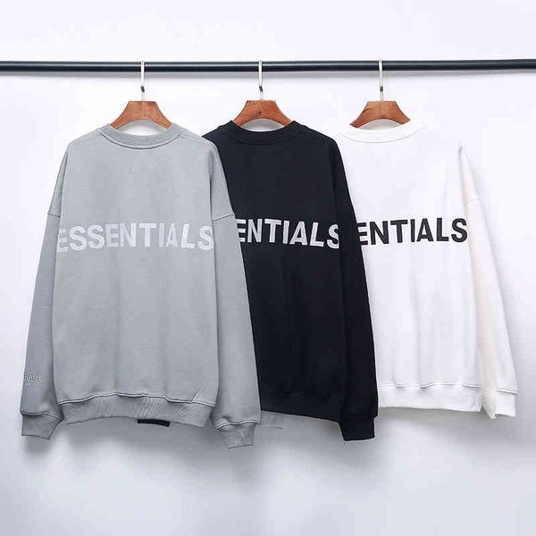 men's hoodies & sweatshirts high street fog multi thread essentials reflective letter embroidery plush round neck sweater for men and w, Black
men's hoodies & sweatshirts high street fog multi thread essentials reflective letter embroidery plush round neck sweater for men and w, Black