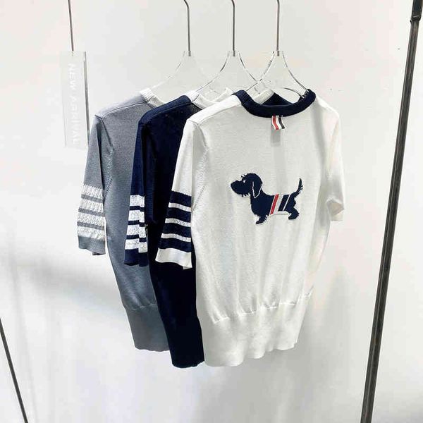 women's sweaters french style lapel short sleeve women's clothing summer tb fashionable stripe contrast casual knit pullover 9a1h, White;black
women's sweaters french style lapel short sleeve women's clothing summer tb fashionable stripe contrast casual knit pullover 9a1h, White;black
