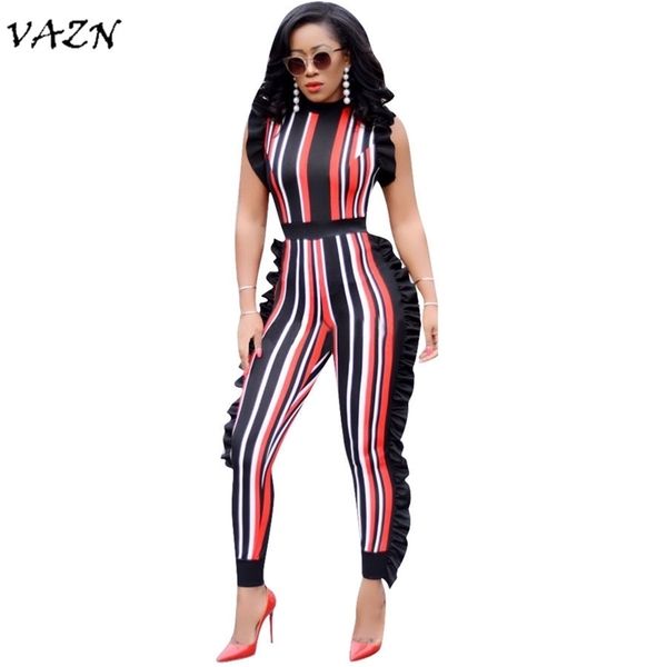 vazn exotic designer fashion women jumpsuit striped ruffles sleeveless full length jumpsuits dn8055 y200422, Black;white
vazn exotic designer fashion women jumpsuit striped ruffles sleeveless full length jumpsuits dn8055 y200422, Black;white