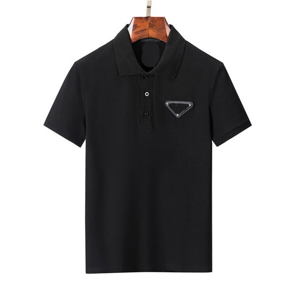 2023 mens polos shirt lapel designer t-shirts summer short polo man with letters triangle tshirts short sleeves casual clothing, White;black
2023 mens polos shirt lapel designer t-shirts summer short polo man with letters triangle tshirts short sleeves casual clothing, White;black