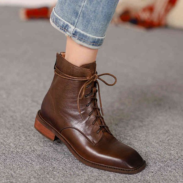 boots toe women's square ankle genuine lasso-up return autumn lady shoes made in the middle of heels 70ah v76x, Black
boots toe women's square ankle genuine lasso-up return autumn lady shoes made in the middle of heels 70ah v76x, Black