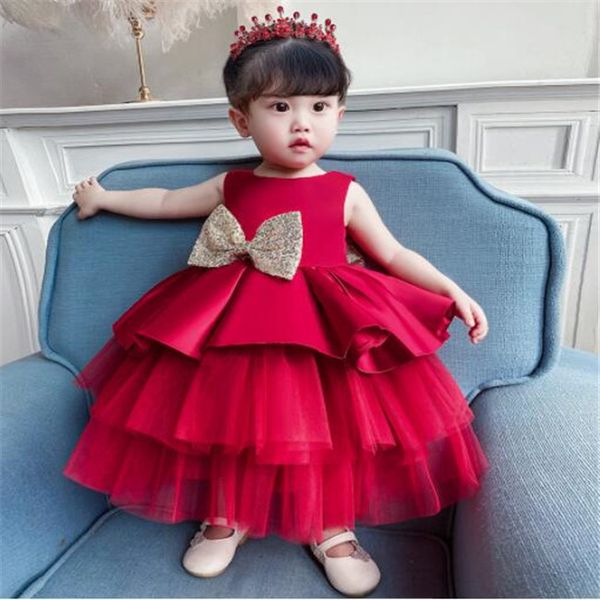 kids girl's dresses baby princess dress toddler girls birthday party christening gown children sequin bow dress, Red;yellow
kids girl's dresses baby princess dress toddler girls birthday party christening gown children sequin bow dress, Red;yellow