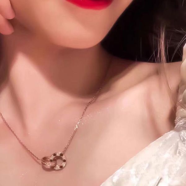 luxury double circle designer necklaces jewelry for women love fashion designers brand classic pendants necklace for men clavicle lovers cha, Silver
luxury double circle designer necklaces jewelry for women love fashion designers brand classic pendants necklace for men clavicle lovers cha, Silver
