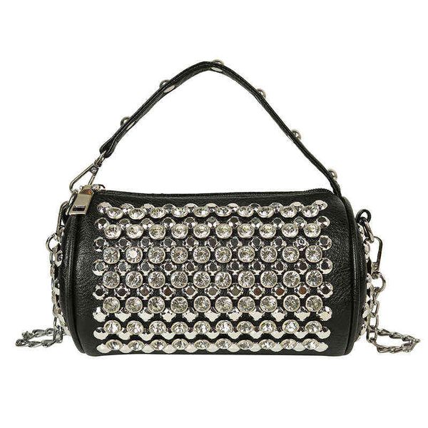 evening bags women's leather shoulder bags fashion diamond crossbody ladies rivet tote trendy all-match cylindrical chain handbags 2204
evening bags women's leather shoulder bags fashion diamond crossbody ladies rivet tote trendy all-match cylindrical chain handbags 2204