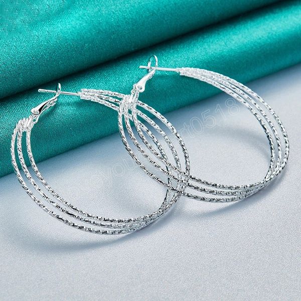 925 sterling silver round three circle 50mm hoop earrings for woman wedding engagement party fashion charm jewelry, Golden;silver
925 sterling silver round three circle 50mm hoop earrings for woman wedding engagement party fashion charm jewelry, Golden;silver