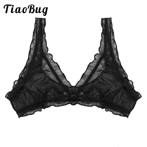womens lingerie bra soft sheer mesh lace frilly triangle bralette wire-unlined plunge v-neckline, Red;black
womens lingerie bra soft sheer mesh lace frilly triangle bralette wire-unlined plunge v-neckline, Red;black