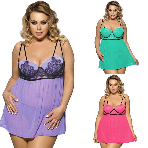 7xl women underwear plus size lingerie belt chest pad suspender nghtdress temptation pajamas, Black;white
7xl women underwear plus size lingerie belt chest pad suspender nghtdress temptation pajamas, Black;white