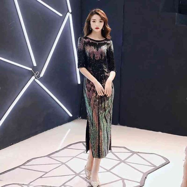 party dresses robe de soiree sequins evening o-neck half sleeves maxi prom 7s9x, White;black
party dresses robe de soiree sequins evening o-neck half sleeves maxi prom 7s9x, White;black
