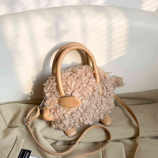 girl funny sheep shape mini bag women's plush splicing hand personalized messenger batch 220509
girl funny sheep shape mini bag women's plush splicing hand personalized messenger batch 220509