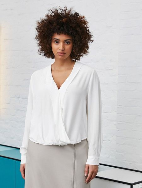 plus viscose ruffle trim t8mg#, Black