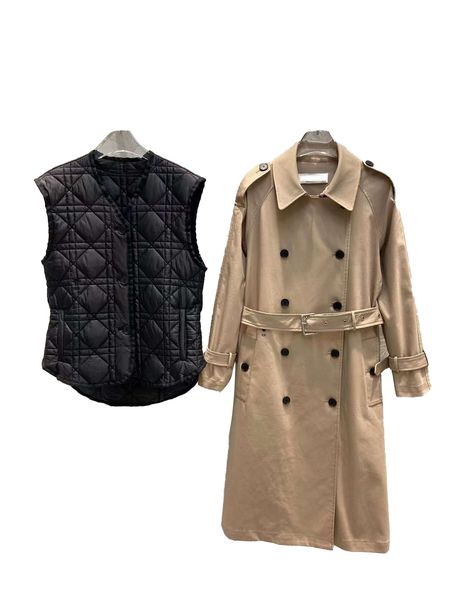 2022 women designer trench coat outdoor long khaki classic vintage outerwear thickened jacket and black vests coat suit street ior fashion w, Tan;black
2022 women designer trench coat outdoor long khaki classic vintage outerwear thickened jacket and black vests coat suit street ior fashion w, Tan;black
