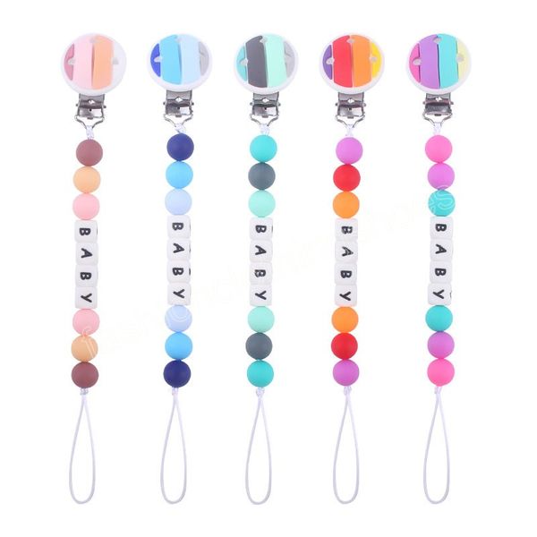 baby pacifier chain silicone beads clips teething toys dummy holder personalized name nipple chain gift
baby pacifier chain silicone beads clips teething toys dummy holder personalized name nipple chain gift