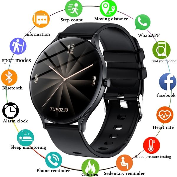 gejian 2021 new full touch screen women smart watch men waterproof fitness multifunctional sport watch heart rate blood pressur 
gejian 2021 new full touch screen women smart watch men waterproof fitness multifunctional sport watch heart rate blood pressur
