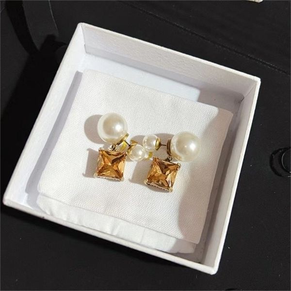 2022 20% off designer jewelry d di square red green diamond pearl temperament women's fashion earrings, Golden
2022 20% off designer jewelry d di square red green diamond pearl temperament women's fashion earrings, Golden