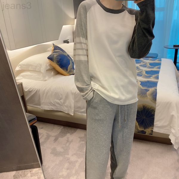 two piece dress designer autumn and winter 2022 tb college style color matching pullover loose sweater stripe versatile leggings suit women&, White
two piece dress designer autumn and winter 2022 tb college style color matching pullover loose sweater stripe versatile leggings suit women&, White