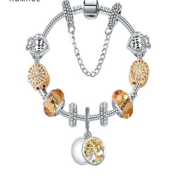 charm beads bracelet 925 silver pandora bracelets life tree pendant bangle charm gold bead as gift diy jewelry217p, Black
charm beads bracelet 925 silver pandora bracelets life tree pendant bangle charm gold bead as gift diy jewelry217p, Black