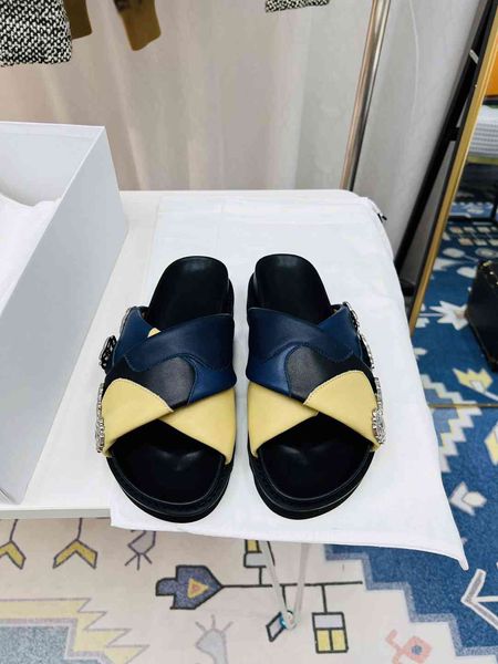 elling paris famous brand platform slippers ladies classic luxury cowhide sandals women's summer new casual loafers girl open toe genui, Black
elling paris famous brand platform slippers ladies classic luxury cowhide sandals women's summer new casual loafers girl open toe genui, Black