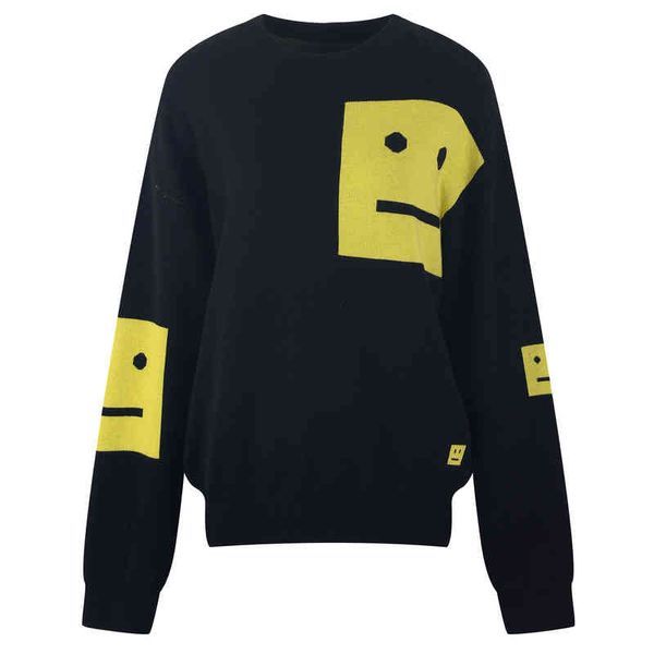 women's knits tees autumn smiling face jacquard childlike charm aging sweet long sleeve pullover round neck sweater women kq70, White
women's knits tees autumn smiling face jacquard childlike charm aging sweet long sleeve pullover round neck sweater women kq70, White
