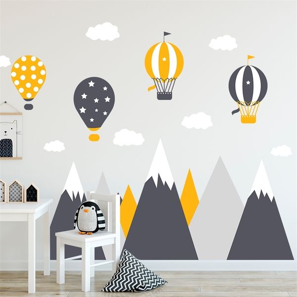 large mountains air balloons clouds wall stickers boys baby decal removable nursery wall art pvc posters bedroom home decor 220613
large mountains air balloons clouds wall stickers boys baby decal removable nursery wall art pvc posters bedroom home decor 220613