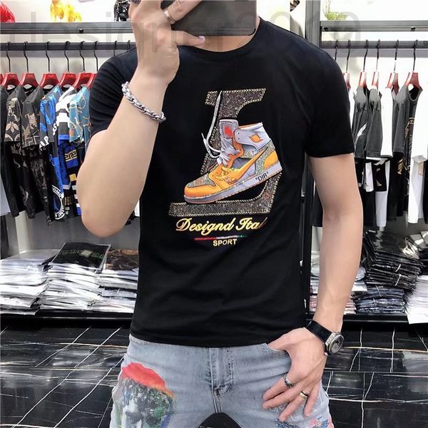 men's t-shirts designer summer new european men's fashion brand shoes printed diamond letters mercerized cotton short sleeve t-shi, White;black
men's t-shirts designer summer new european men's fashion brand shoes printed diamond letters mercerized cotton short sleeve t-shi, White;black