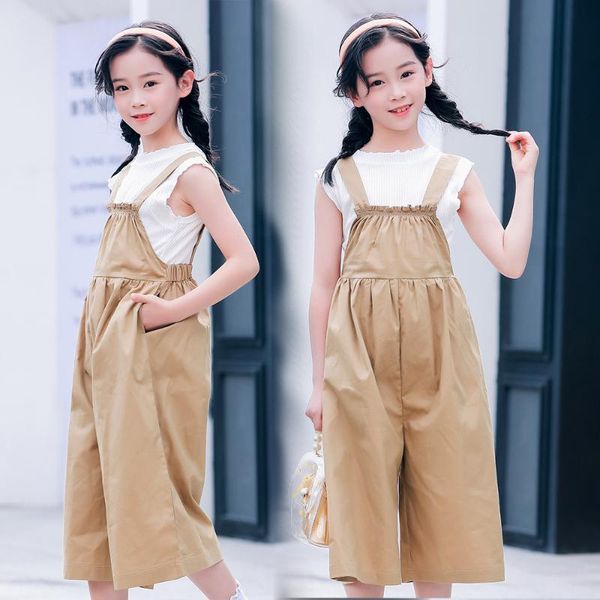 clothing sets girls overalls summer 2022 children's sleeveless t-shirt jumpsuit two-piece teens kids beach wide leg pants suit, White
clothing sets girls overalls summer 2022 children's sleeveless t-shirt jumpsuit two-piece teens kids beach wide leg pants suit, White