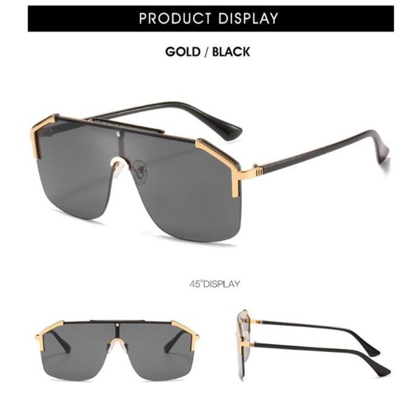 fashionable metal sunglasses for women luxury big frame brand glasses - uv400 men's leisure visor goggles wholesale, White;black
fashionable metal sunglasses for women luxury big frame brand glasses - uv400 men's leisure visor goggles wholesale, White;black