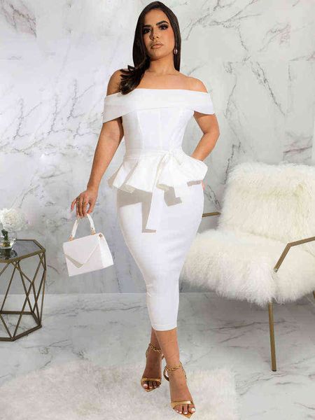 gorgeous solid cascading ruffles pencil dress summer clothes for women elegant off the shoulder backless split bodycon vestidos, White
gorgeous solid cascading ruffles pencil dress summer clothes for women elegant off the shoulder backless split bodycon vestidos, White