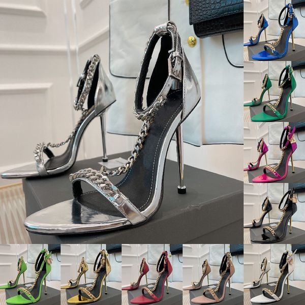 designer dress shoes luxury high heeled sandal shiny leather metal chain padlock women pointy naked sandals quality size 35-42, Black
designer dress shoes luxury high heeled sandal shiny leather metal chain padlock women pointy naked sandals quality size 35-42, Black