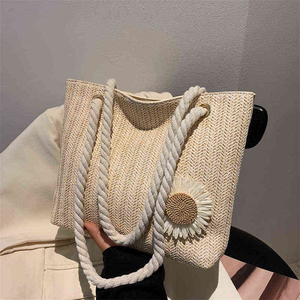 shopping bags summer flower decor straw for women rattan woven beach vacation shoulder casual handmade shopper 220318
shopping bags summer flower decor straw for women rattan woven beach vacation shoulder casual handmade shopper 220318