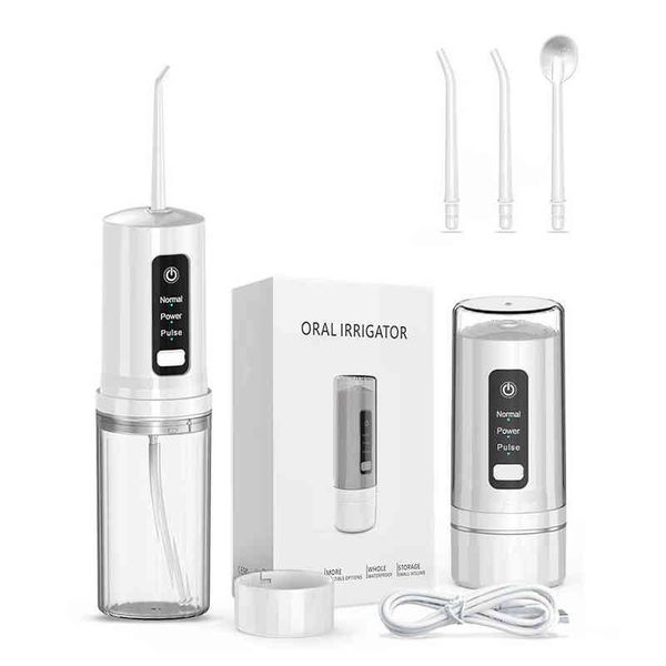 portable oral irrigator 230ml water tank dental flosser usb rechargeable teeth whitening cleaner dropshipping 220513
portable oral irrigator 230ml water tank dental flosser usb rechargeable teeth whitening cleaner dropshipping 220513