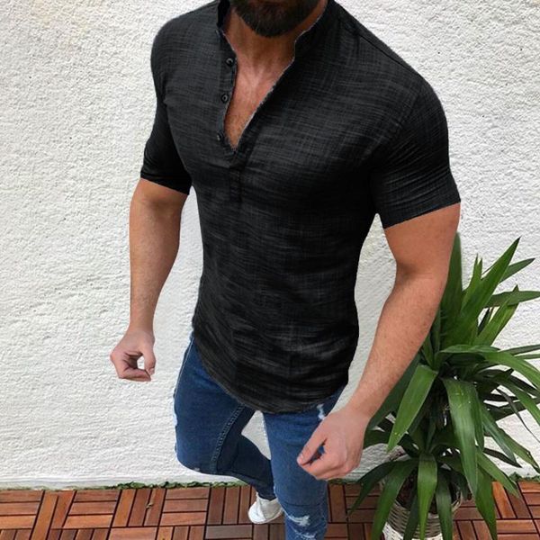 men's casual shirts men solid color shirt cotton linen harajuku 2022 streetwear short sleeve button up camisa fashion blouse pullover, White;black
men's casual shirts men solid color shirt cotton linen harajuku 2022 streetwear short sleeve button up camisa fashion blouse pullover, White;black