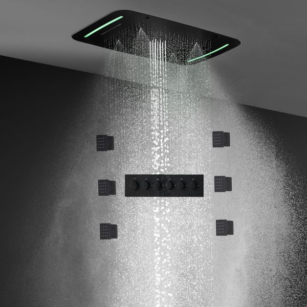 matte black led shower set massage rainfall waterfall showerheads bathroom 5functions thermostatic mixer faucets with side spray
matte black led shower set massage rainfall waterfall showerheads bathroom 5functions thermostatic mixer faucets with side spray