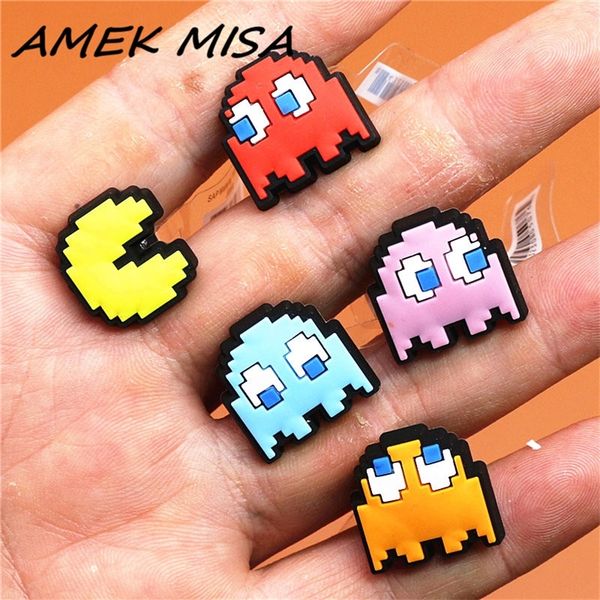 high imitation game style pvc charms cute pacman accessories shoe buckle decorations fit jibz kids xmas gifts 220708, White;pink
high imitation game style pvc charms cute pacman accessories shoe buckle decorations fit jibz kids xmas gifts 220708, White;pink