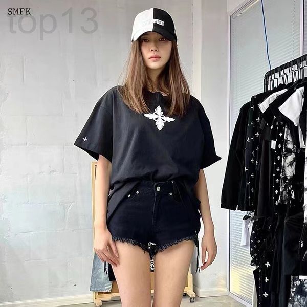 women's t-shirt designer chaopai 22 early spring new cross is thin, black loose casual t-shirt fashionable and versatile, solid color s, White
women's t-shirt designer chaopai 22 early spring new cross is thin, black loose casual t-shirt fashionable and versatile, solid color s, White
