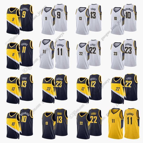 custom printed 2022 new city basketball jerseys 9 mcconnell 10 wanamaker 11 sabonis 13 craig 22 levert 23 jackson white black yellowjersey s, Black;red
custom printed 2022 new city basketball jerseys 9 mcconnell 10 wanamaker 11 sabonis 13 craig 22 levert 23 jackson white black yellowjersey s, Black;red