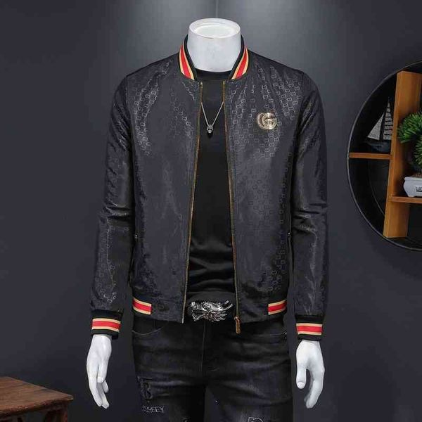 coat men spring autumn 2022 new slim fit fashion men's stand collar print casual et, Black;brown
coat men spring autumn 2022 new slim fit fashion men's stand collar print casual et, Black;brown