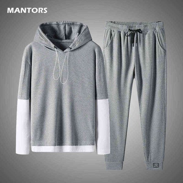 men hoodie pants set casual tracksuit 2021 men's 2 piece sets sports suit solid color hoodie pants sportswear men set clothes l220607, Gray
men hoodie pants set casual tracksuit 2021 men's 2 piece sets sports suit solid color hoodie pants sportswear men set clothes l220607, Gray