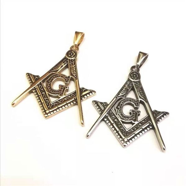 316 stainless steel mason necklaces & pendants fraternal association wholesale masonic regalia masonic emblems men's and wonmen's, Silver
