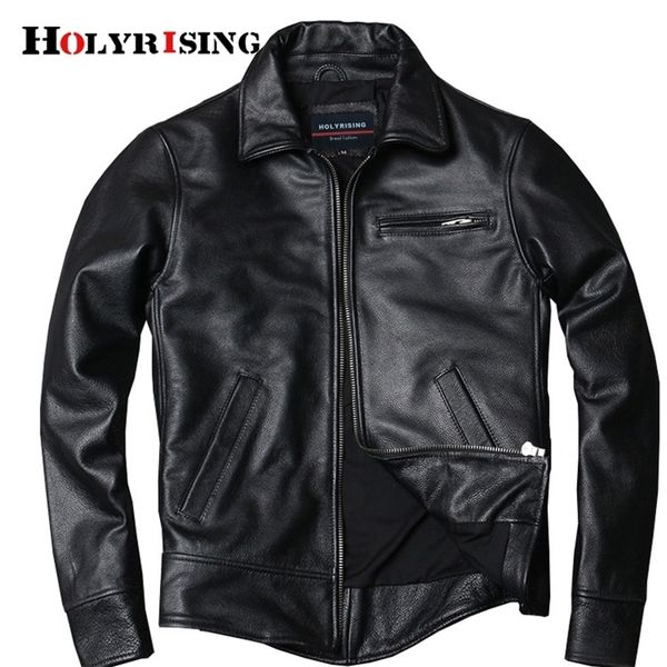 holyrising genuine leather jacket classic black cowhide jacket style pea coat fashion jacket for man plus size 19182 201128
holyrising genuine leather jacket classic black cowhide jacket style pea coat fashion jacket for man plus size 19182 201128