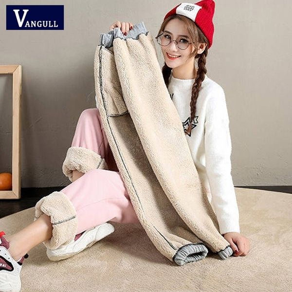 vangull thick solid elastic waist velvet women harem winter new lacing casual street wear warm pants y200114, Black;white
vangull thick solid elastic waist velvet women harem winter new lacing casual street wear warm pants y200114, Black;white