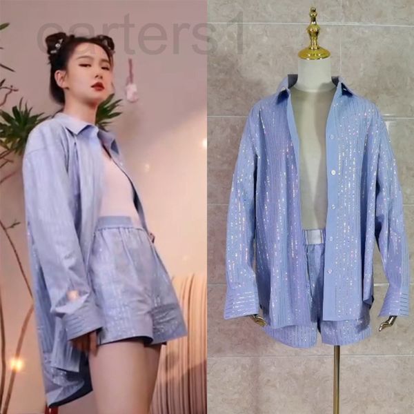 two piece dress designer autumn 2021 niche fashion loose edition trendy shirt women's glittering high temperature diamond design shorts, White
two piece dress designer autumn 2021 niche fashion loose edition trendy shirt women's glittering high temperature diamond design shorts, White