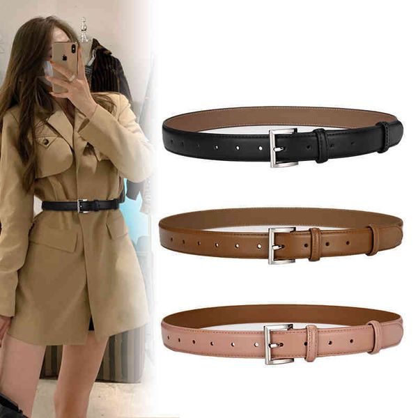 belts leather belt women's jeans with versatile decoration thin simple fashion coat and black trousers, Black;brown
belts leather belt women's jeans with versatile decoration thin simple fashion coat and black trousers, Black;brown