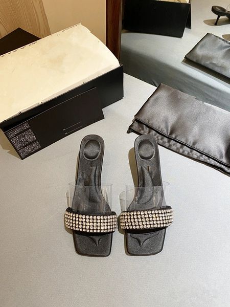 2022 summer style women high heel slippers fashion dress shoes genuine leather rhinestones ladies high-version stilettos daily party sandals, Black
2022 summer style women high heel slippers fashion dress shoes genuine leather rhinestones ladies high-version stilettos daily party sandals, Black