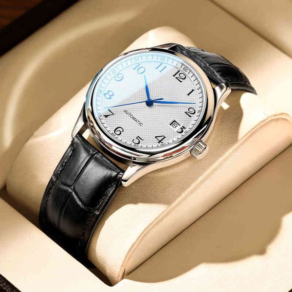 22ss new high-quality swiss longs master watch men's automatic mechanical leisure business waterproof retro simple quartz watch, Slivery;brown
22ss new high-quality swiss longs master watch men's automatic mechanical leisure business waterproof retro simple quartz watch, Slivery;brown