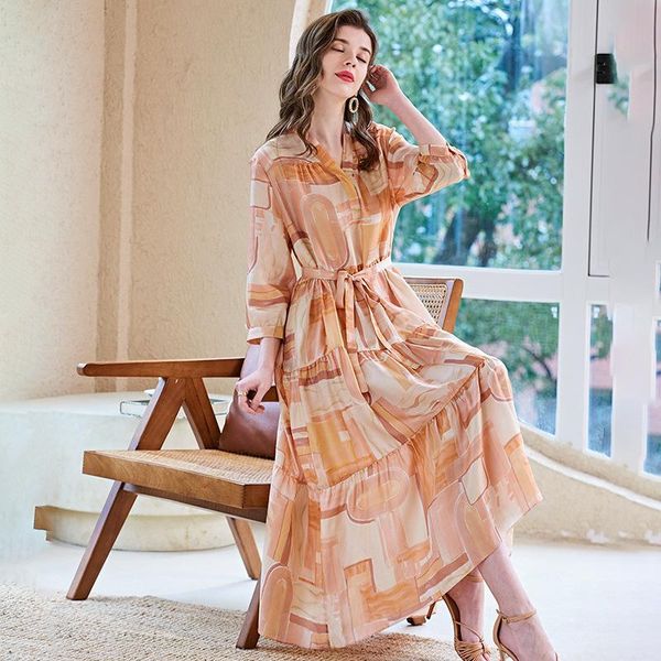 casual dresses spring and summer real silk dress 2022 women's temperament v-neck long sleeve large swing mulberry printing skirtcasual, Black;gray
casual dresses spring and summer real silk dress 2022 women's temperament v-neck long sleeve large swing mulberry printing skirtcasual, Black;gray