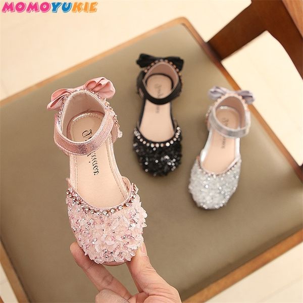 children princess baby girls flat bling leather sandals fashion sequin soft kids dance party sparkly shoes 220622, Black;red
children princess baby girls flat bling leather sandals fashion sequin soft kids dance party sparkly shoes 220622, Black;red