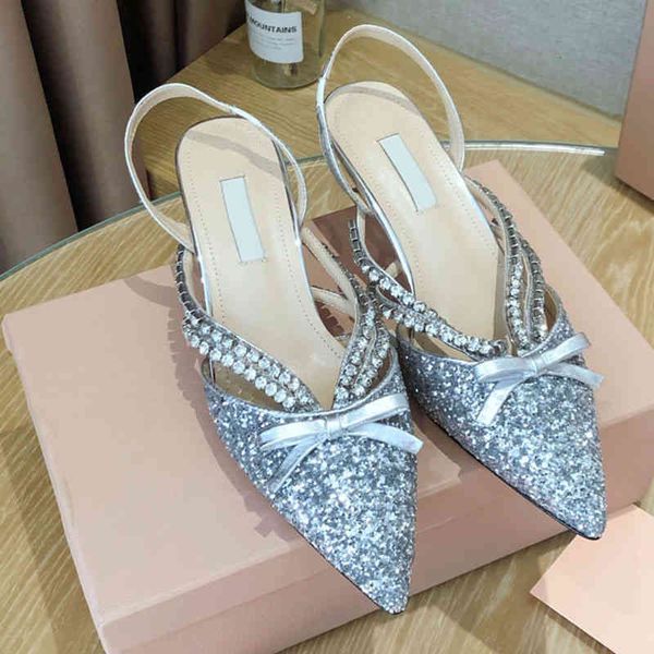 sandals baotou sandals women's spring pointed back trip with sequins high heels bow wedding shoes, Black
sandals baotou sandals women's spring pointed back trip with sequins high heels bow wedding shoes, Black
